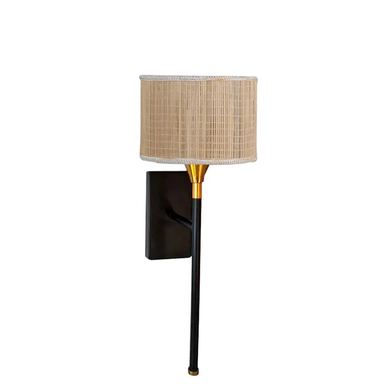 Elvina Bamboo & Metal Wall Lamp media 5