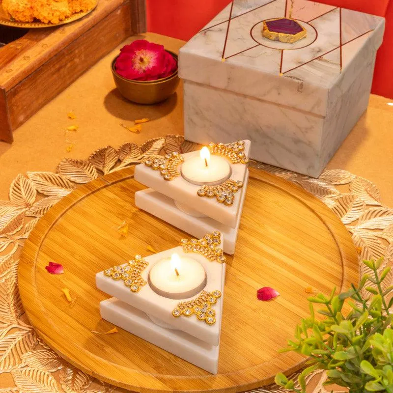 Trichakra Tealight Candle Holder media 3