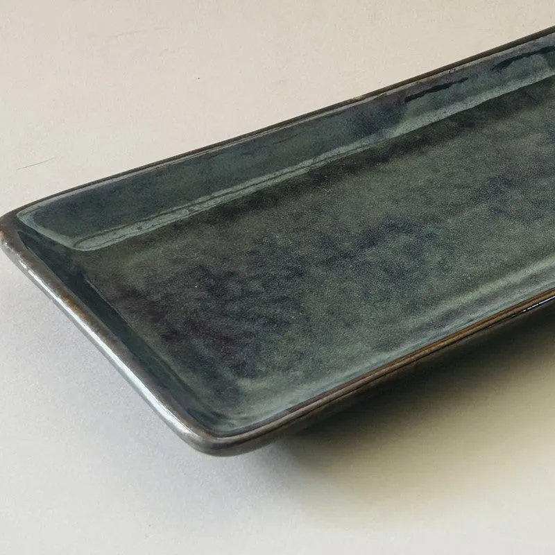 Ceramic Rectangular Platter - Olive media 8