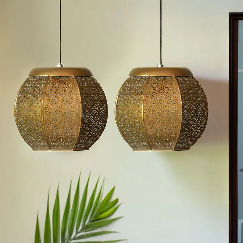 Marrakech Night Iron Ceiling Lamp - Set Of Two media 2