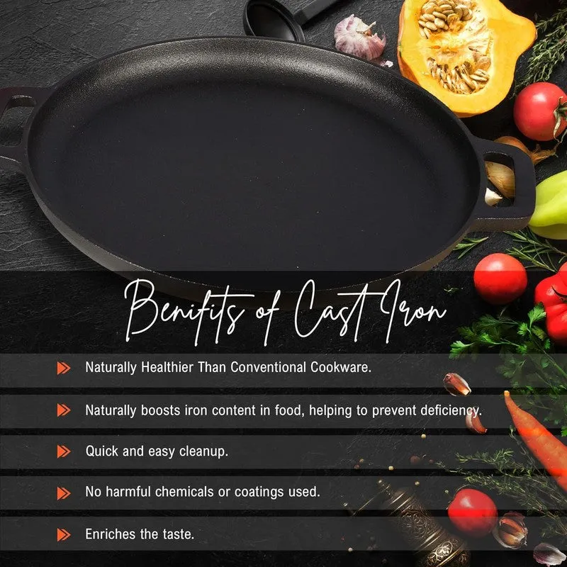 Solara Brewora Cast Iron Dosa Tawa - 30 cm media 4