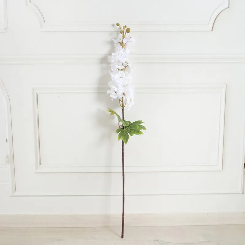 Petalya Wisteria Fabric Artificial Flower - White media 3
