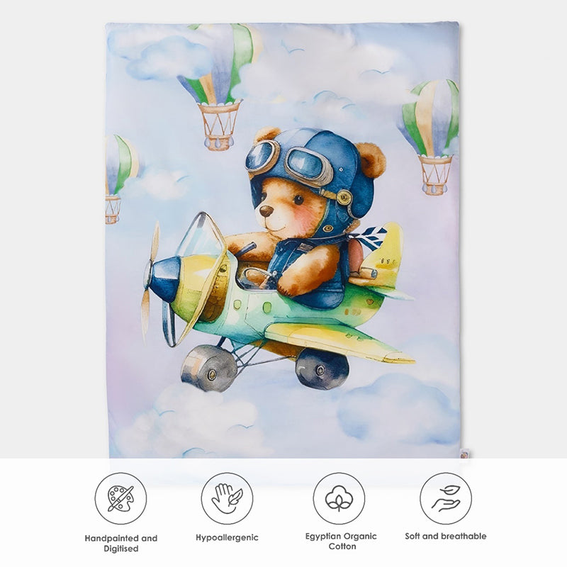 Aviator Bear Egyptian Cotton Quilt - 200 TC media 9