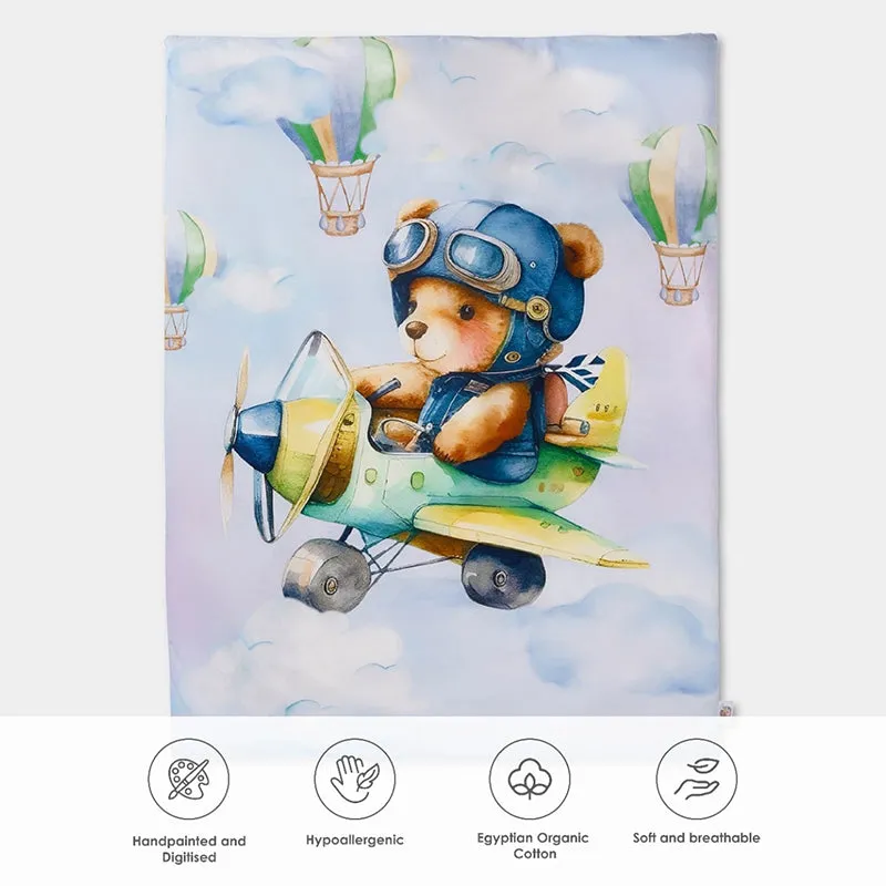 Aviator Bear Egyptian Cotton Quilt - 200 TC media 9