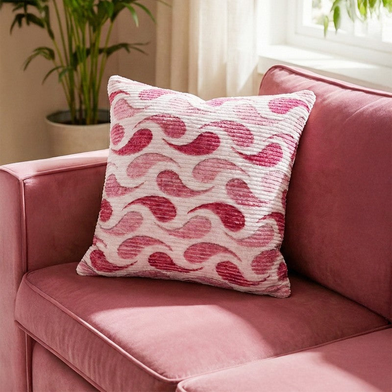 FloralDreamline Cushion Cover - Pink