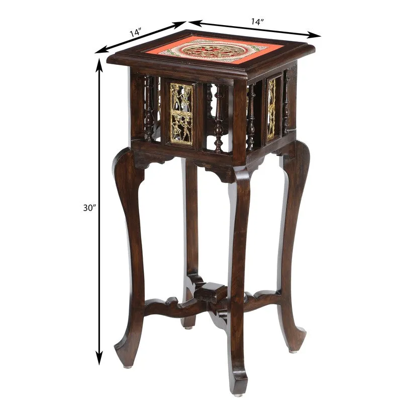Shahi Teak Wood Side Table media 6