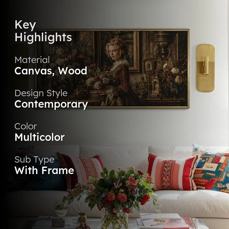 Petal Riches Canvas Wall Painting With Frame media 2