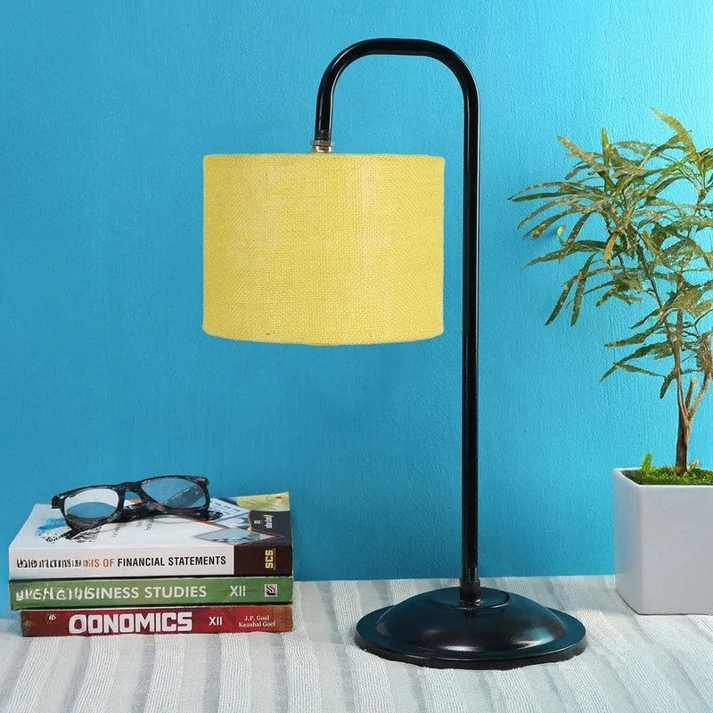 Flynn Arch Fabric Table Lamp - Yellow,Black media 3