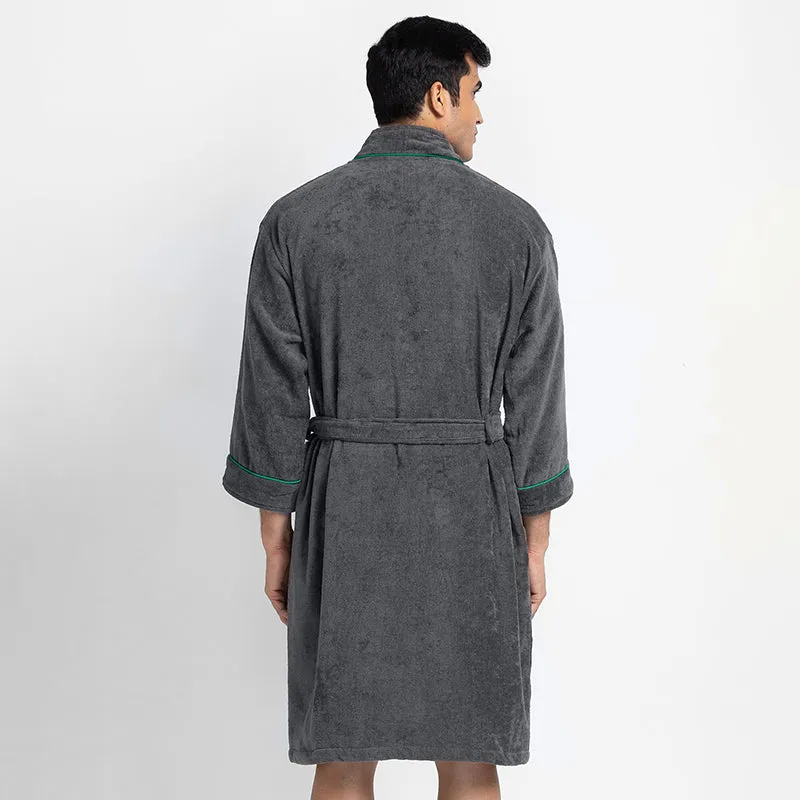 Corbin Bath Robe - Grey media 5
