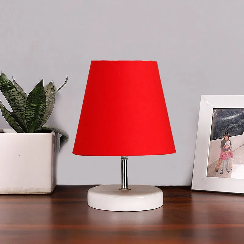 Vero Fabric Table Lamp - Red,White media 3