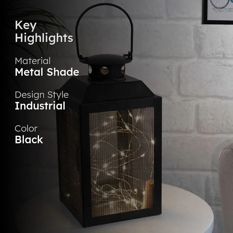 Iron Lady Lantern Metal Table Lamp media 2