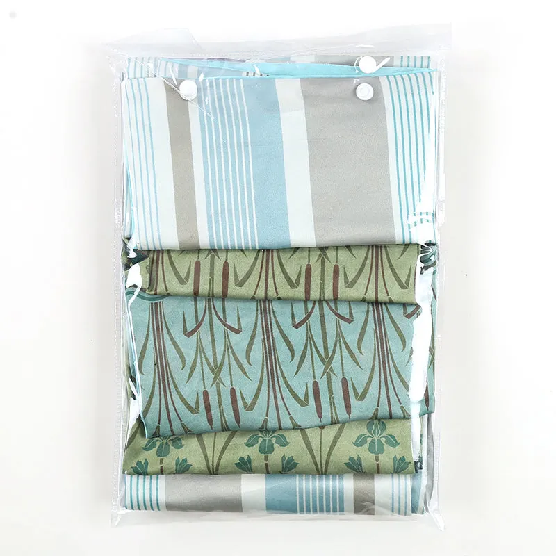 India Circus Symmetric Stag Printed Satin Cushion Cover - Set Of Five media 6