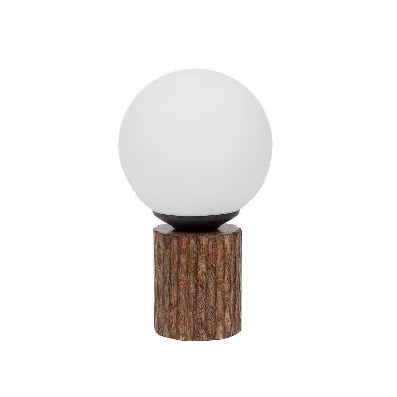Togo Sander Moon LED Glass Table Lamp - White,Brown media 4