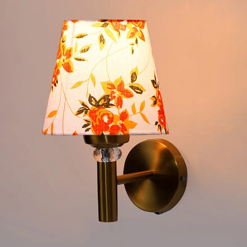Garden Lights Steel & Cotton Wall Lamp - Orange media 4