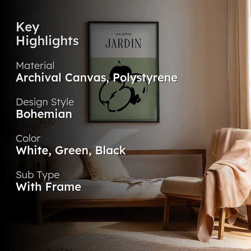 Galerie Jardin Canvas Wall Painting With Black Frame media 2