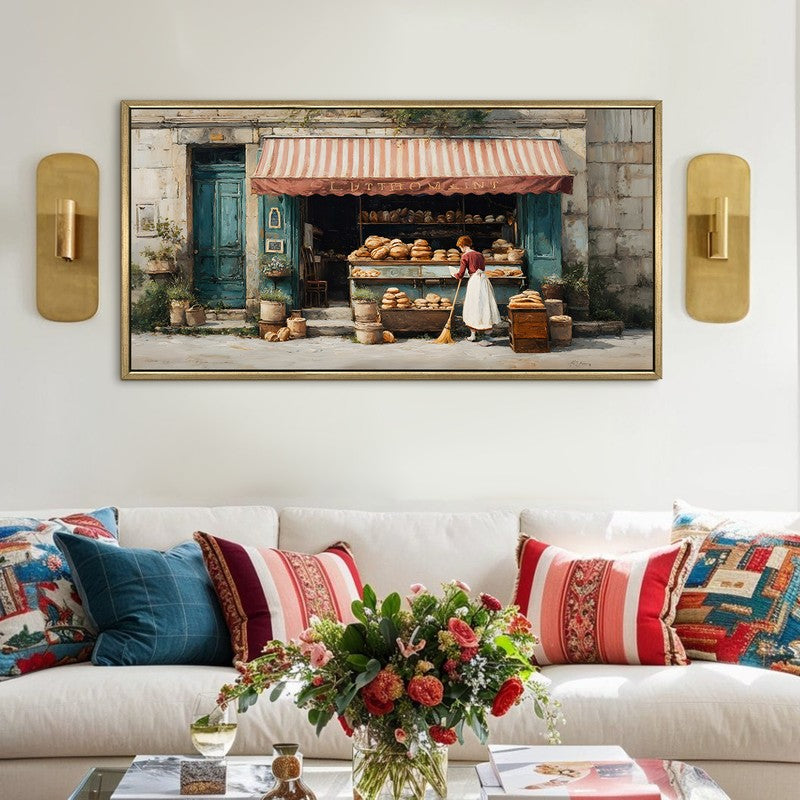 Flourish Canvas Wall Painting With Frame