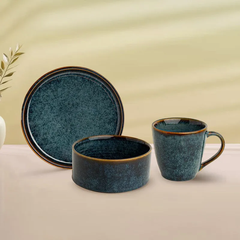 Whimsi Ceramic Breakfast Set (Blue) - Three Piece Set media 3