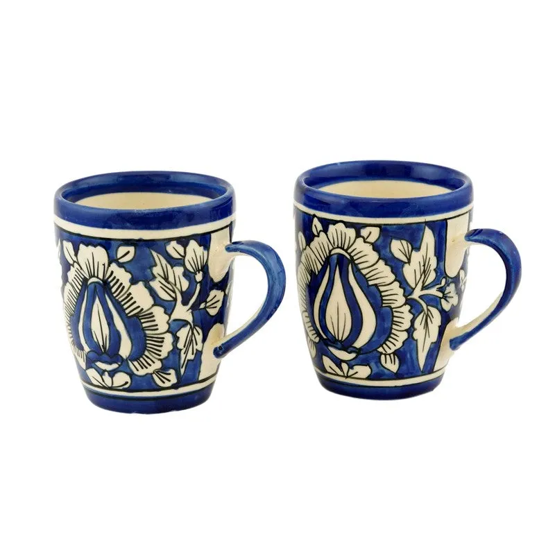 Mughal Ceramic Coffee Mug (300 mL Each) - Set Of Two media 4