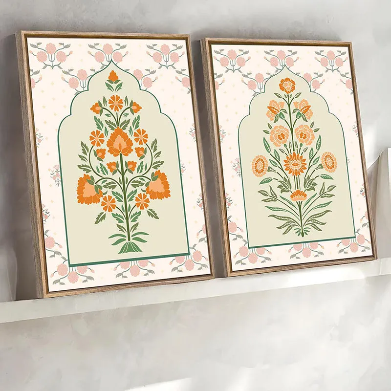 Dilnasheen Ethnic Canvas Wall Art - Set Of Two media 3