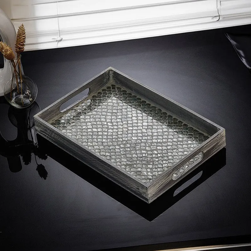 Pale Green Mosaic Serving Tray media 3