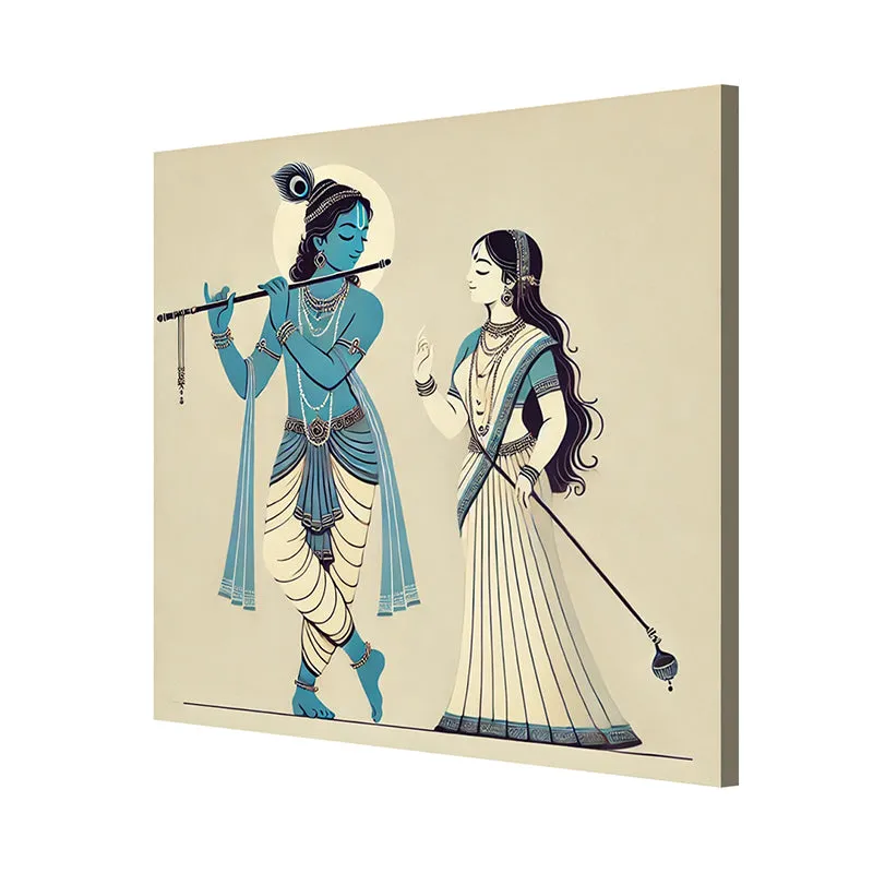 Krisna-Vallabha Poly Canvas Wall Painting media 5