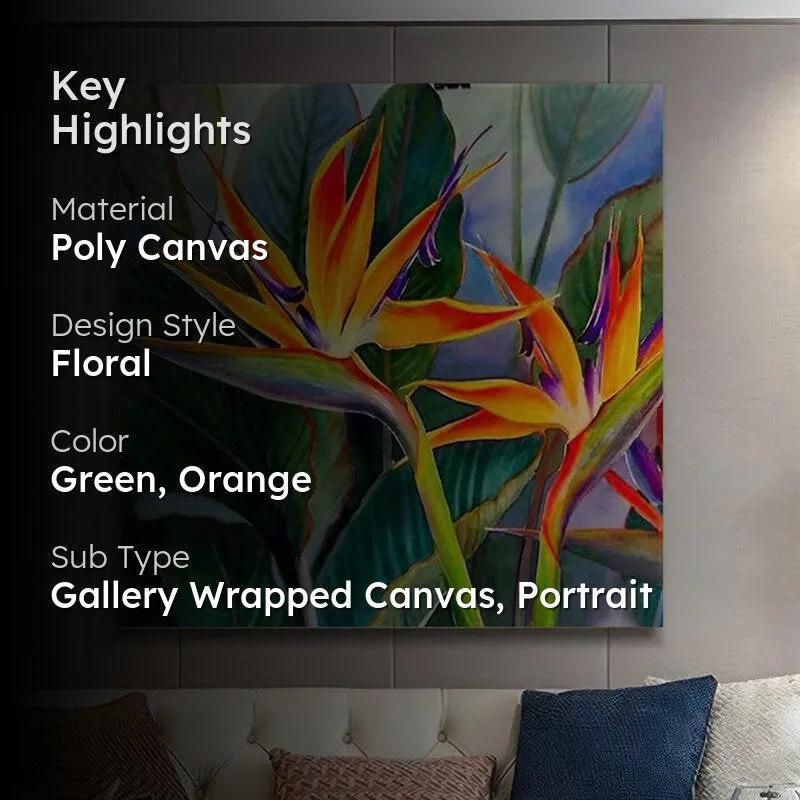 Birds Of Paradise Wall Painting media 2