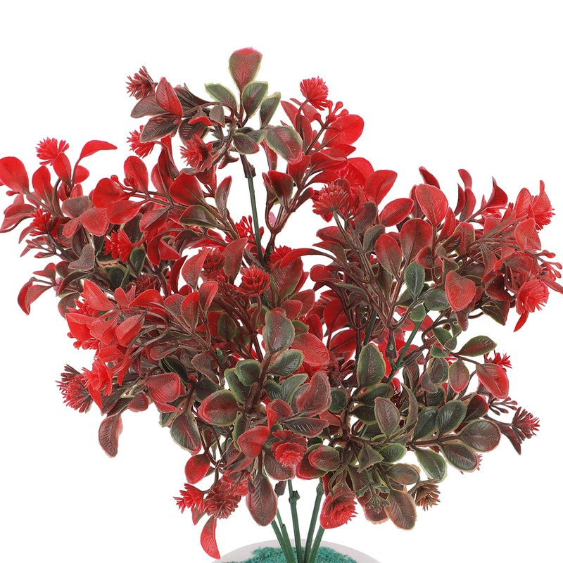 Vibique Artificial Plant With Plastic Pot - 1 Feet media 5