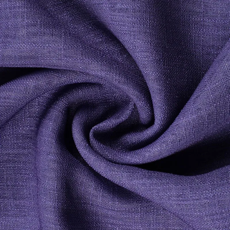 Ombrina Linen Texture Sheer Curtain (Violet) - Set Of Two media 5