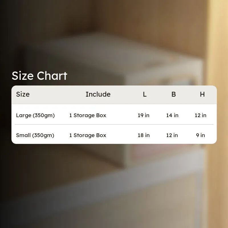 Tuck In Cloth Organiser With Zipper - Beige media 10