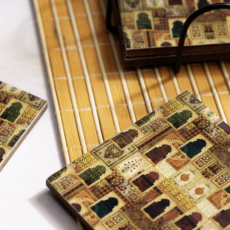 Jharokha Shine Coaster - Five Piece Set image 3