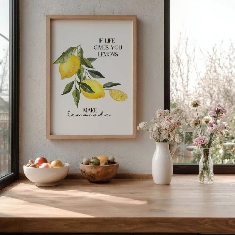 Yelllow Zest Archival Canvas Wall Art - Brown media 6