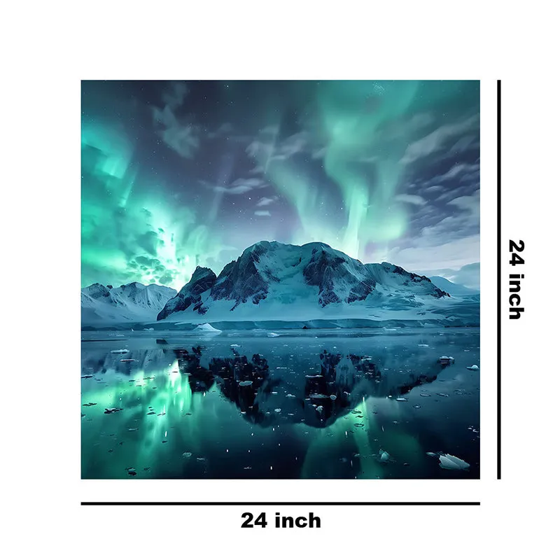 Arctic Landscape Aurora Wall Painting media 8