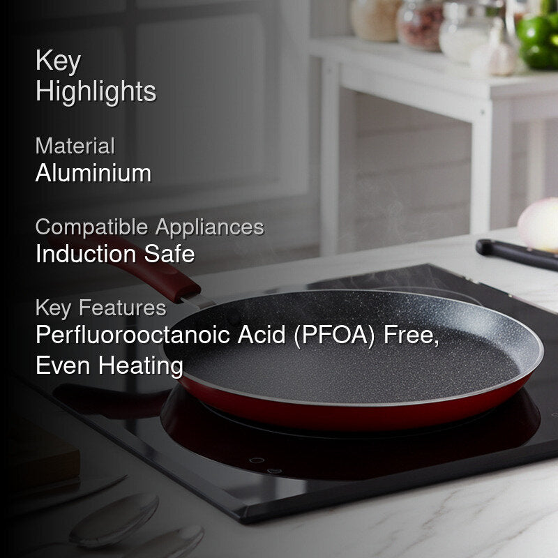 Bergner Bellini Plus 5 Layer Marble Non Stick Dosa Tawa - 28 cm media 2