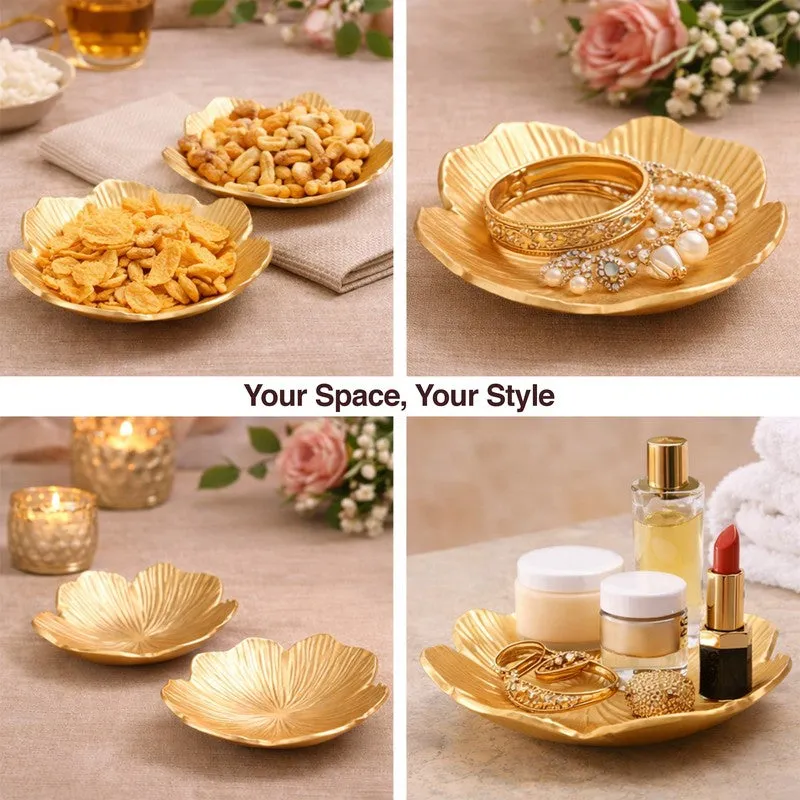 Aureflora Accent Bowl (Gold) - Set Of Two media 6