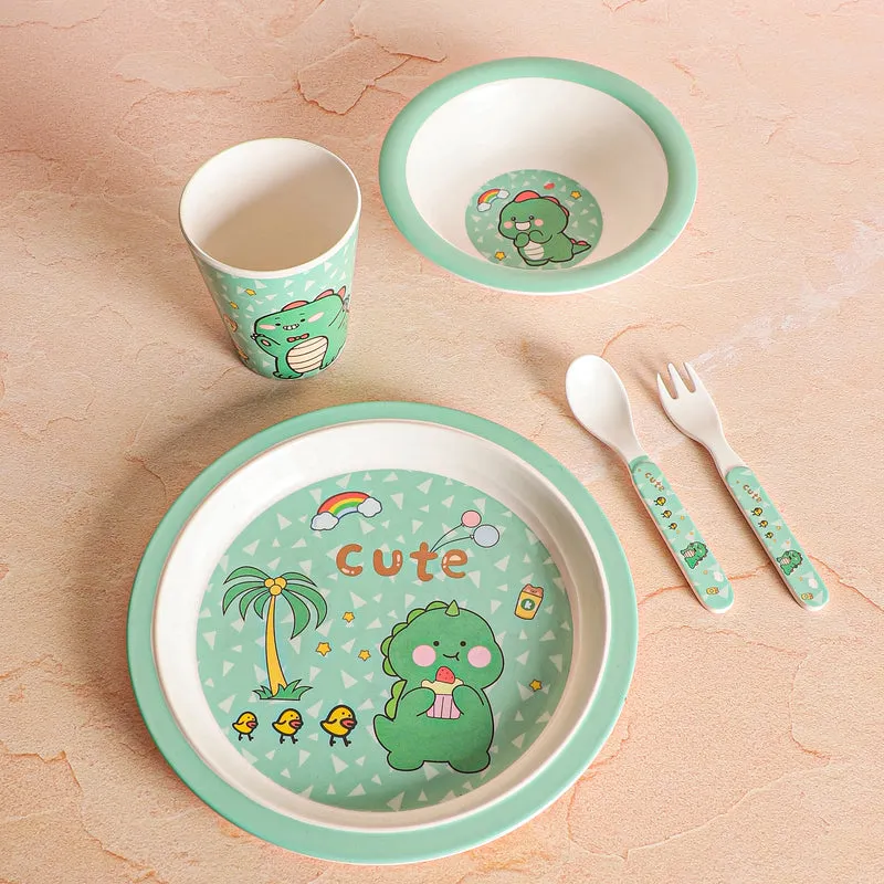 Dino Era Kids Dinner Set - Five Piece Set media 4