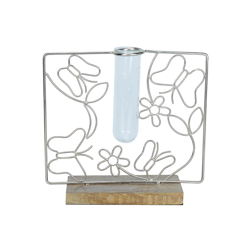 Floro Bask Test Tube Planter - Silver media 5