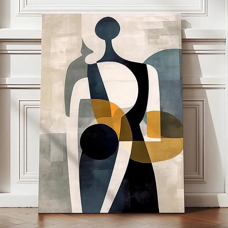 Fragmented Harmony Canvas Abstract Wall Art media 2
