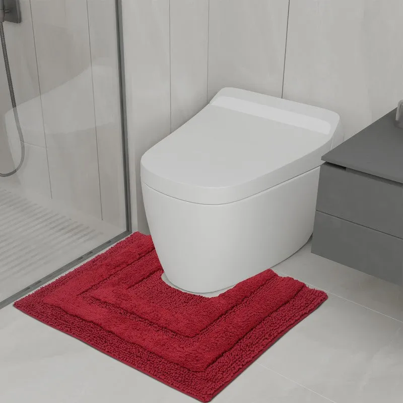 Aqualoom Anti skid Bath Mat (Red) - Set Of Two media 6