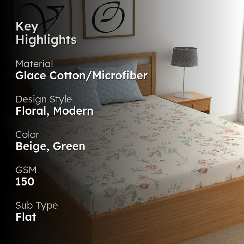 Jacinta I Microfiber Microfiber Bedsheet - 150 GSM media 2