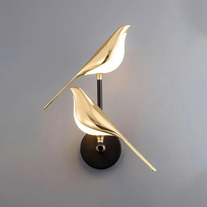 Winged Glow Acrylic & Metal Wall Lamp media 4