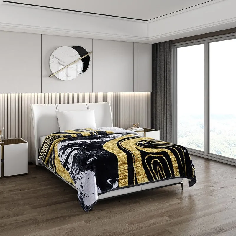 Monte Carlo Golden Mosaic Blanket - 950 GSM media 1