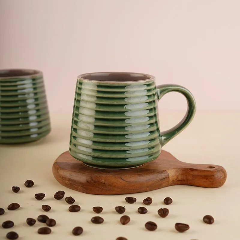 Antonella Ceramic Tea Cup (210 mL)/Green) media 3