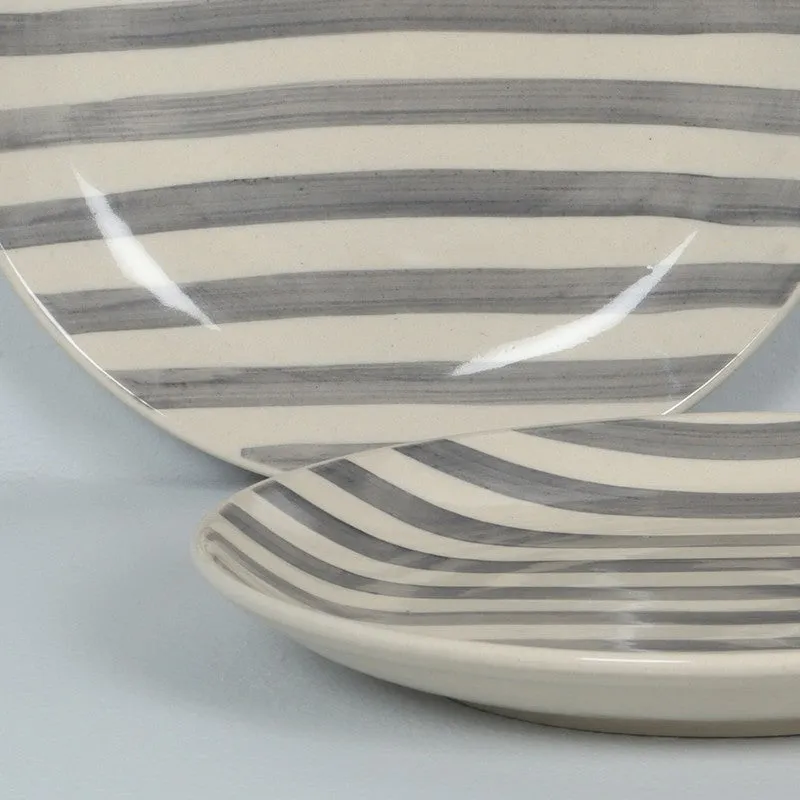 Elarion Dinner Plate (Grey,White) - Set Of Two media 5