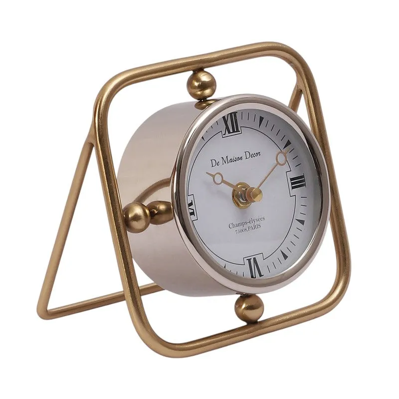 Vertex Table Clock - Silver media 5