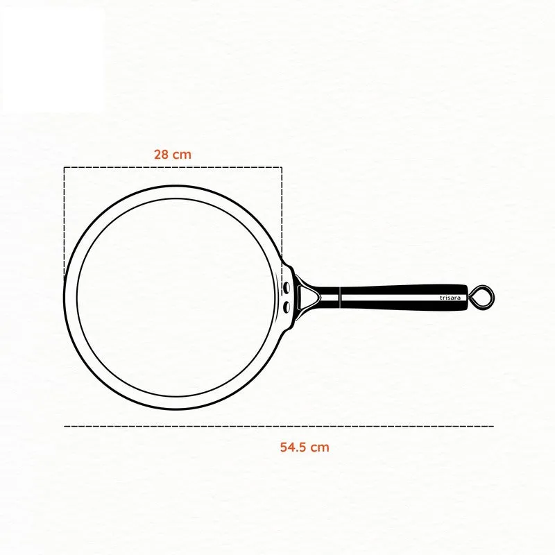 Embassy Grilledge Matte Finish Cast Iron Dosa Tawa media 10