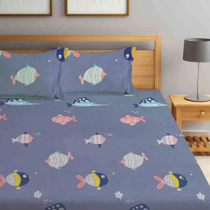 Scuba Love Bedsheet - 130 GSM media 5