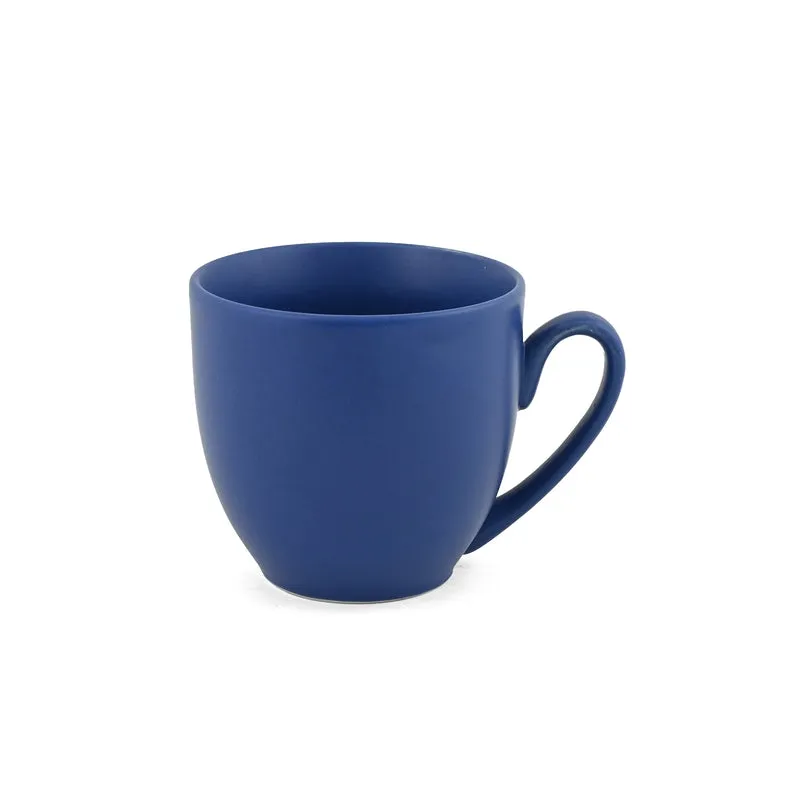 CozySip Porcelain Cup & Saucer (Blue/200 mL Each) - Set of Six - 6