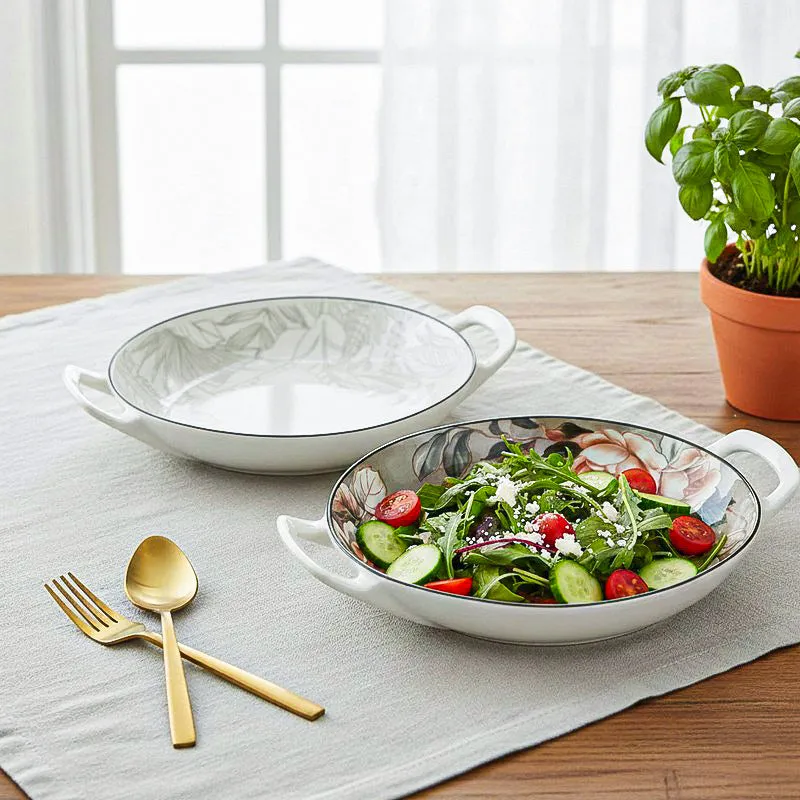 Celene Porcelain Platter - Set of Two media 1