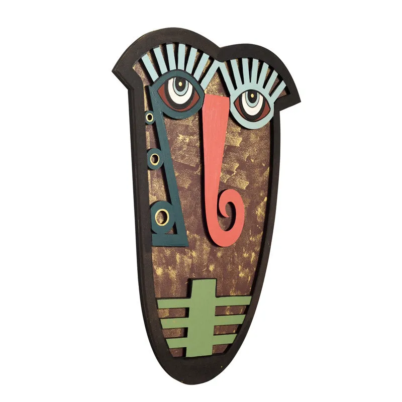 Indraneel Mask Wooden Wall Accent media 4