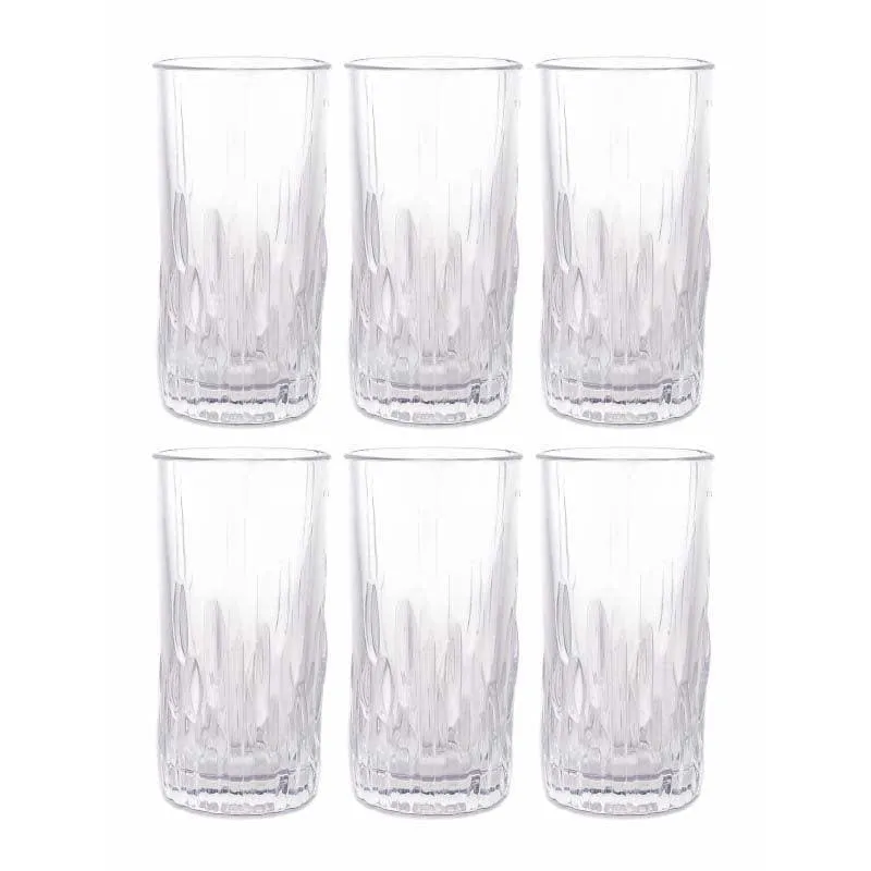 Conglo Glass Tumbler (260 ML) - Set Of Six media 3